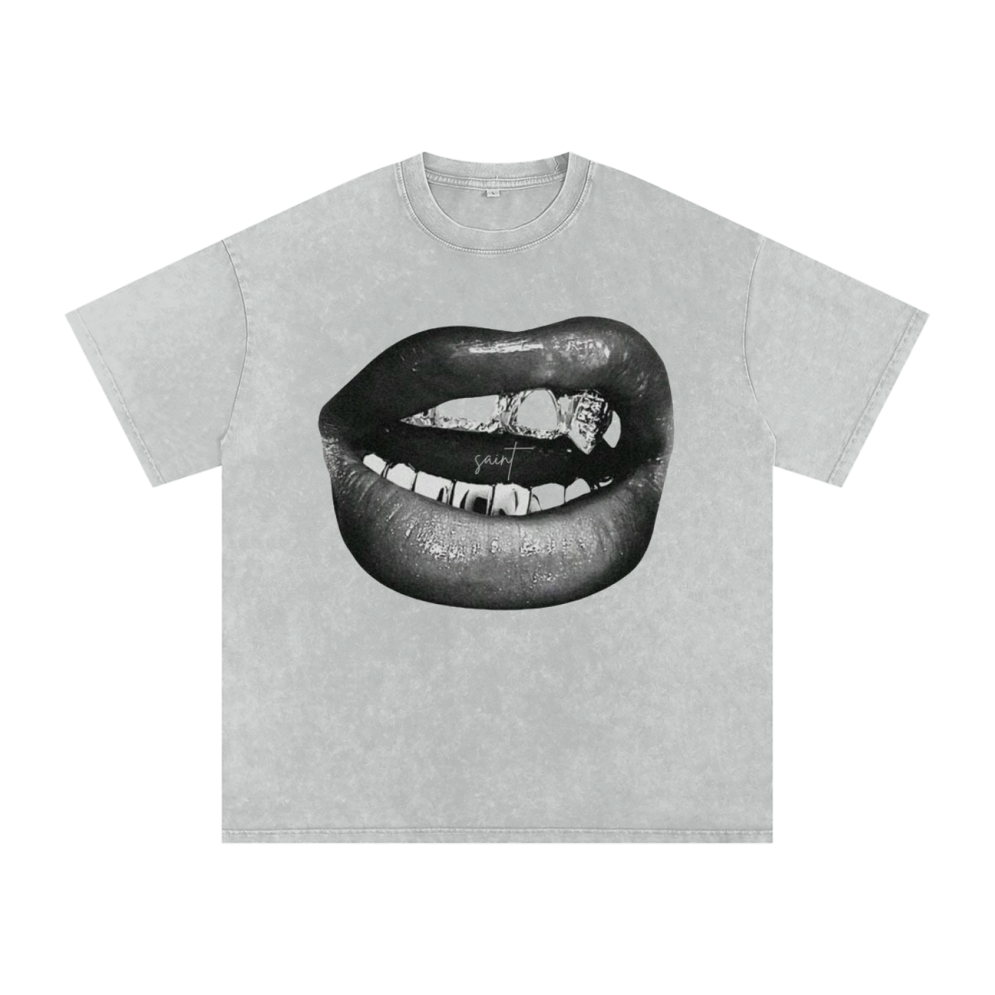 Saint’s Grillz Acid Wash Tee