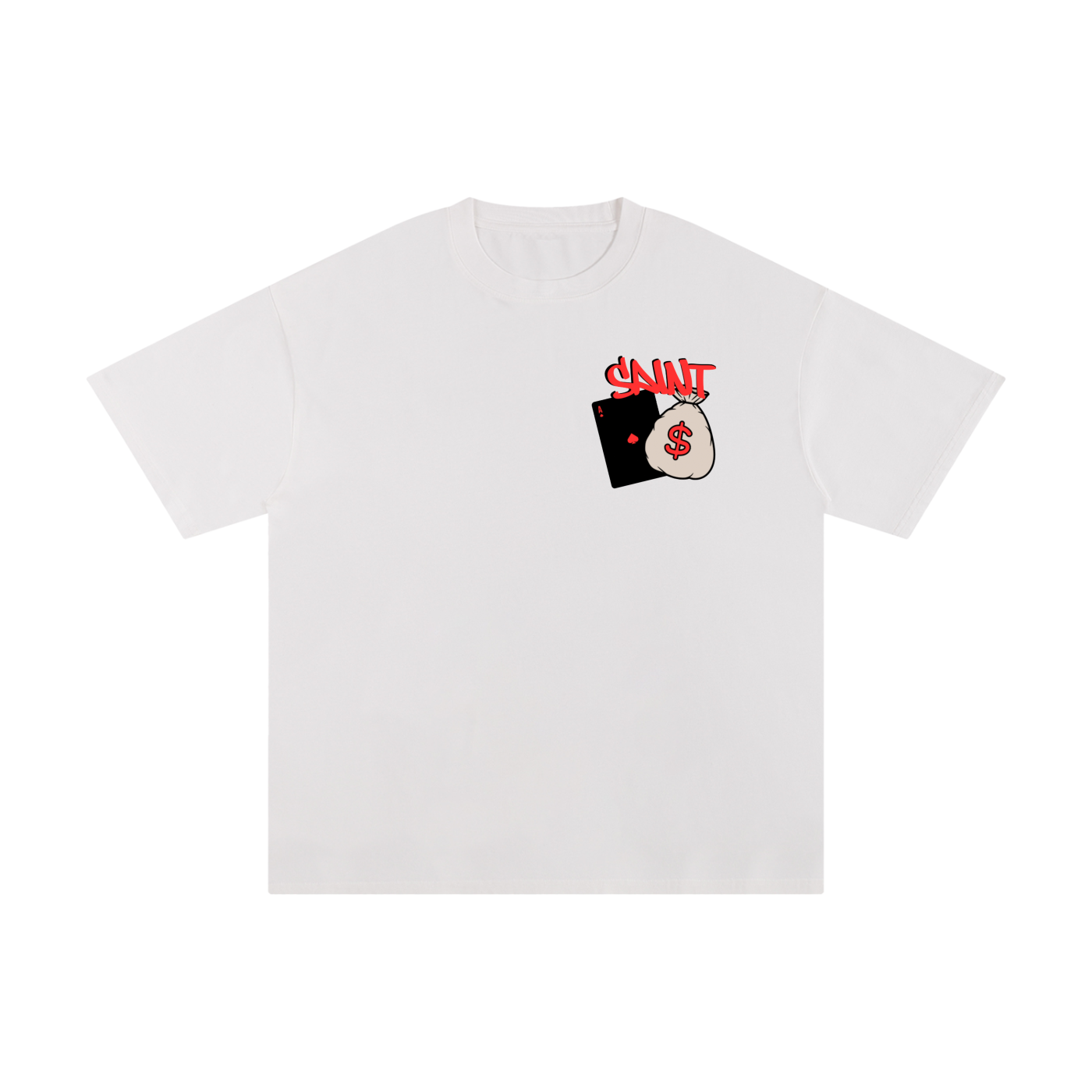 Saint “Money In Da Bag” Tee Red