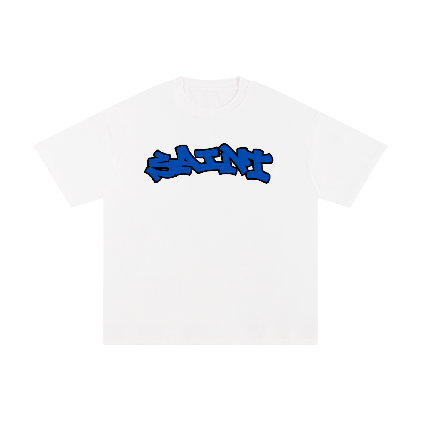 Saint “Spiral Blue” White Tee